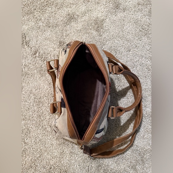 Signare Equestrian Horse Riding Brown Leather Travel Bag - Picture 6 of 11